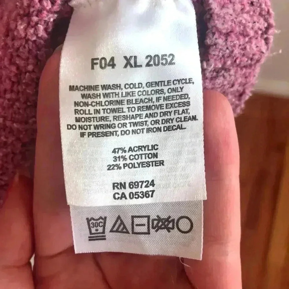 Columbia Pink Knit Sweater Women's Size XL - Picture 7 of 9